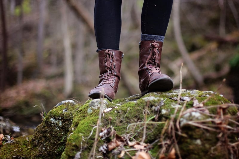 Backpacker on a trail